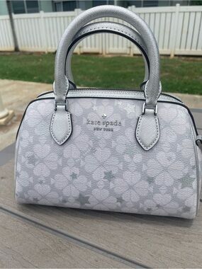 Kate Spade Flower of Platinum Satchel